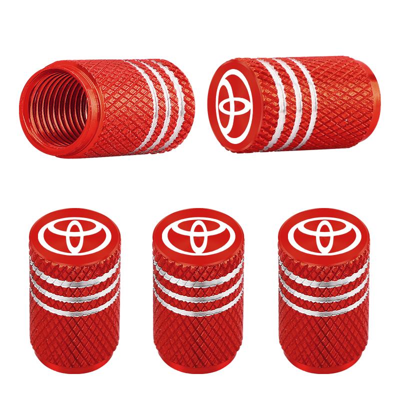 Car Exterior Annual Inspection Sticker Car Wheel Tire Valve Caps Air Stem Covers For Toyota Chr Corolla Camry Rav4 Yaris Hilux