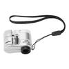 60X Mini Pocket Microscope Magnifier with LED Light Portable Microscope with UV Currency Detecting Lamp for Money