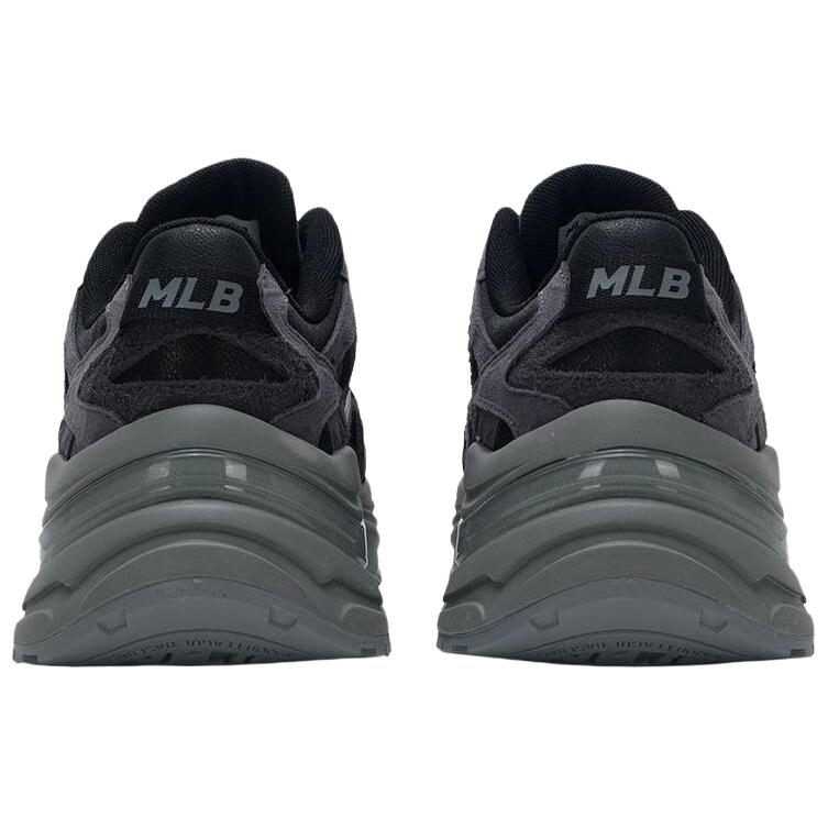 MLB Curve Runner Synthetic Leather Abrasion Resistant Breathable Low top Running Shoes Unisex Black 3ARNC025N-50GRD