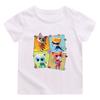 2026 NEW Anime SuperKitties Print T-shirt 100%Cotton Anime T-shirt O-neck Casual Cartoon Boys Tops Cute Girls Short Sleeve Manga Tees Summer Clothes