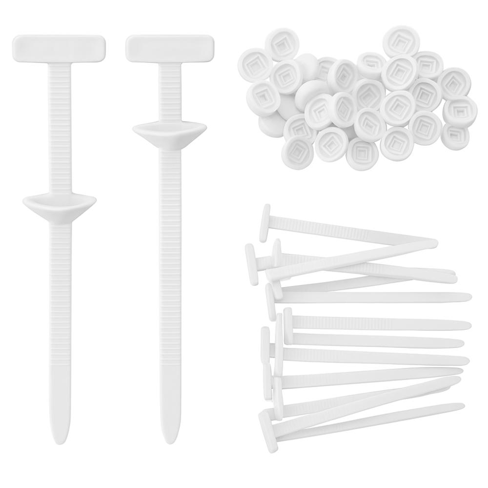 20/50/100Pcs Multi Purpose Self-locking Zip Ties Car Instrument Zip Ties  Cable Stripper Tool