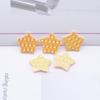 50Pcs 20mm PU Leather Star Applique for Handmade Hat Clothes Sewing Patches DIY Baby Headwear BB Clips Bow Decor Accessories