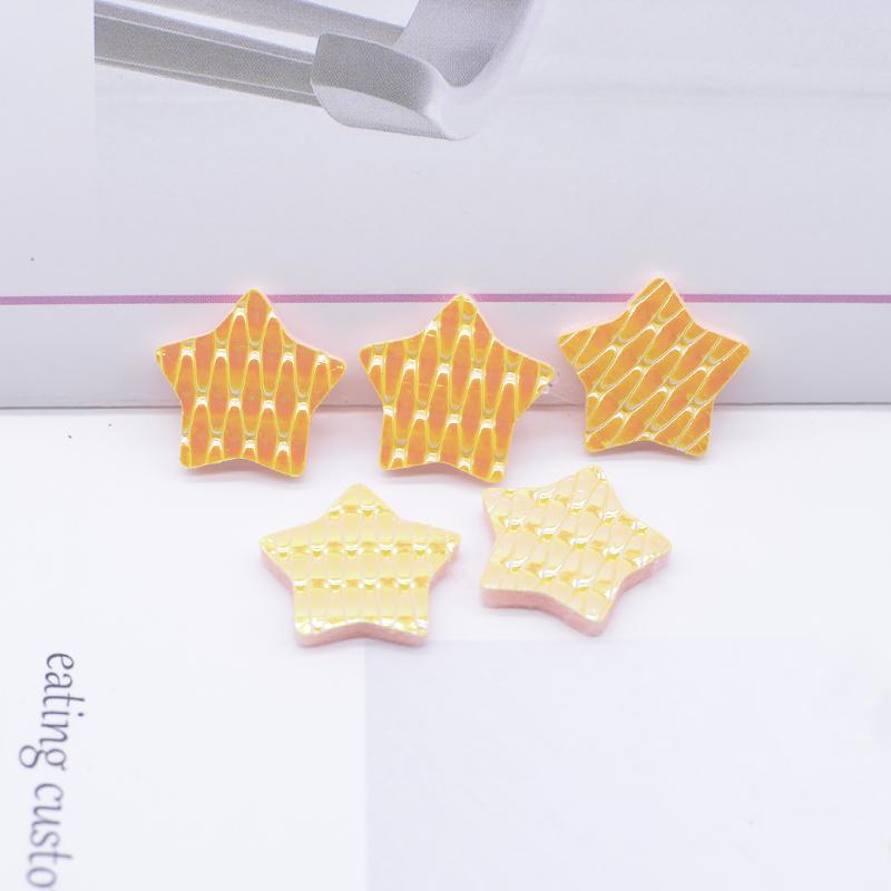 50Pcs 20mm PU Leather Star Applique for Handmade Hat Clothes Sewing Patches DIY Baby Headwear BB Clips Bow Decor Accessories
