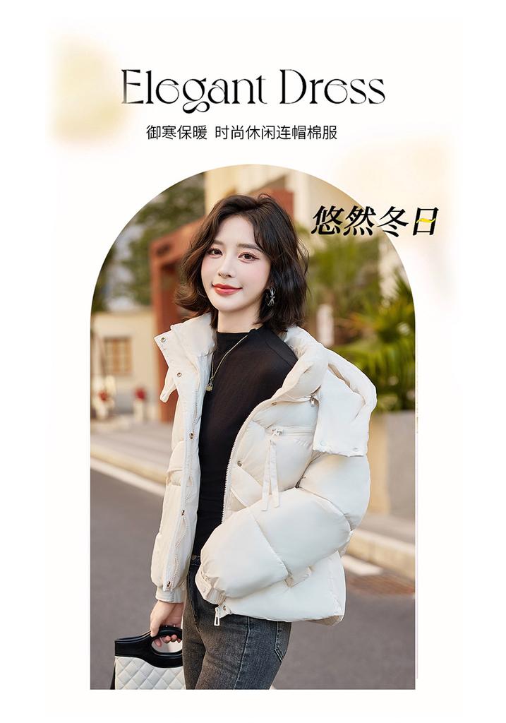 Short Cotton-padded Women's Winter New Bread Loose and Thickened Fashion Cotton-padded Jacket Cotton-padded Bread Jacket