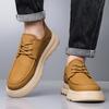 Men's New Leather Casual Shoes Comfortable Men's Sneakers Non-Slip Skate Shoes Minimalist Comfort Sneakers Walking Shoes