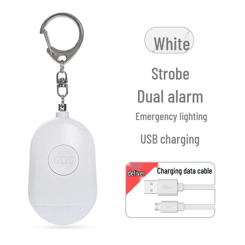 Smart Rechargeable Personal Alarm & Flashlight for Girls and Students