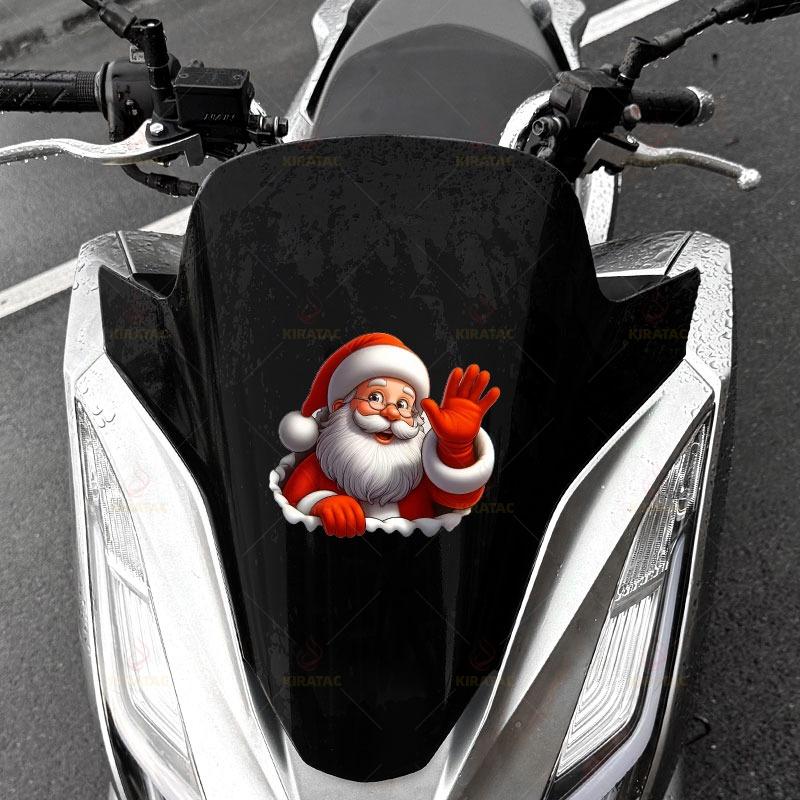 1PC Santa Claus Car Sticker for DIY Car Window Trunk Motorcycle Fairings Tailboxs Scooters Universal Waterproof Vinyl Decals