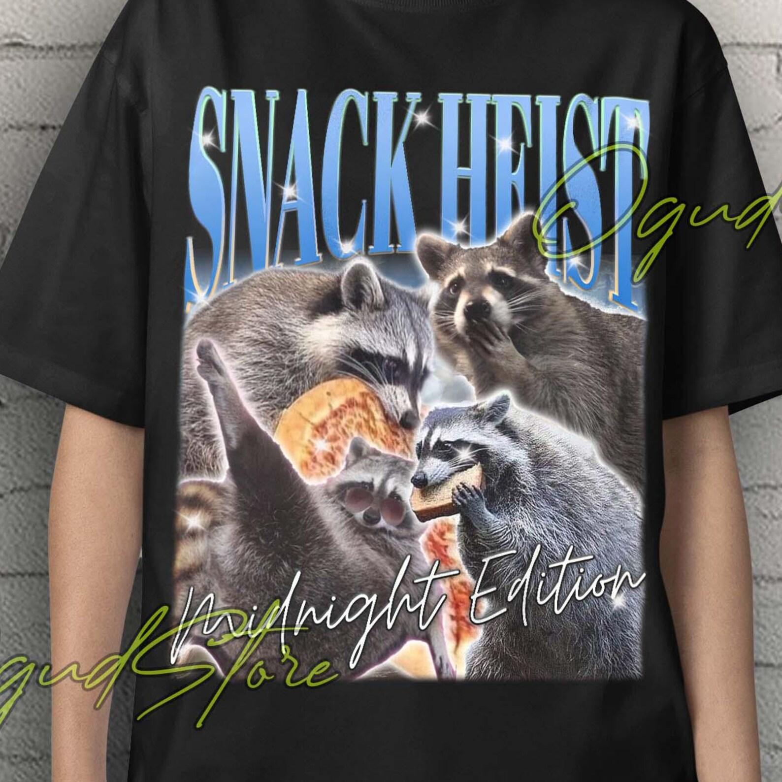 Funny Raccoon Meme Shirt M