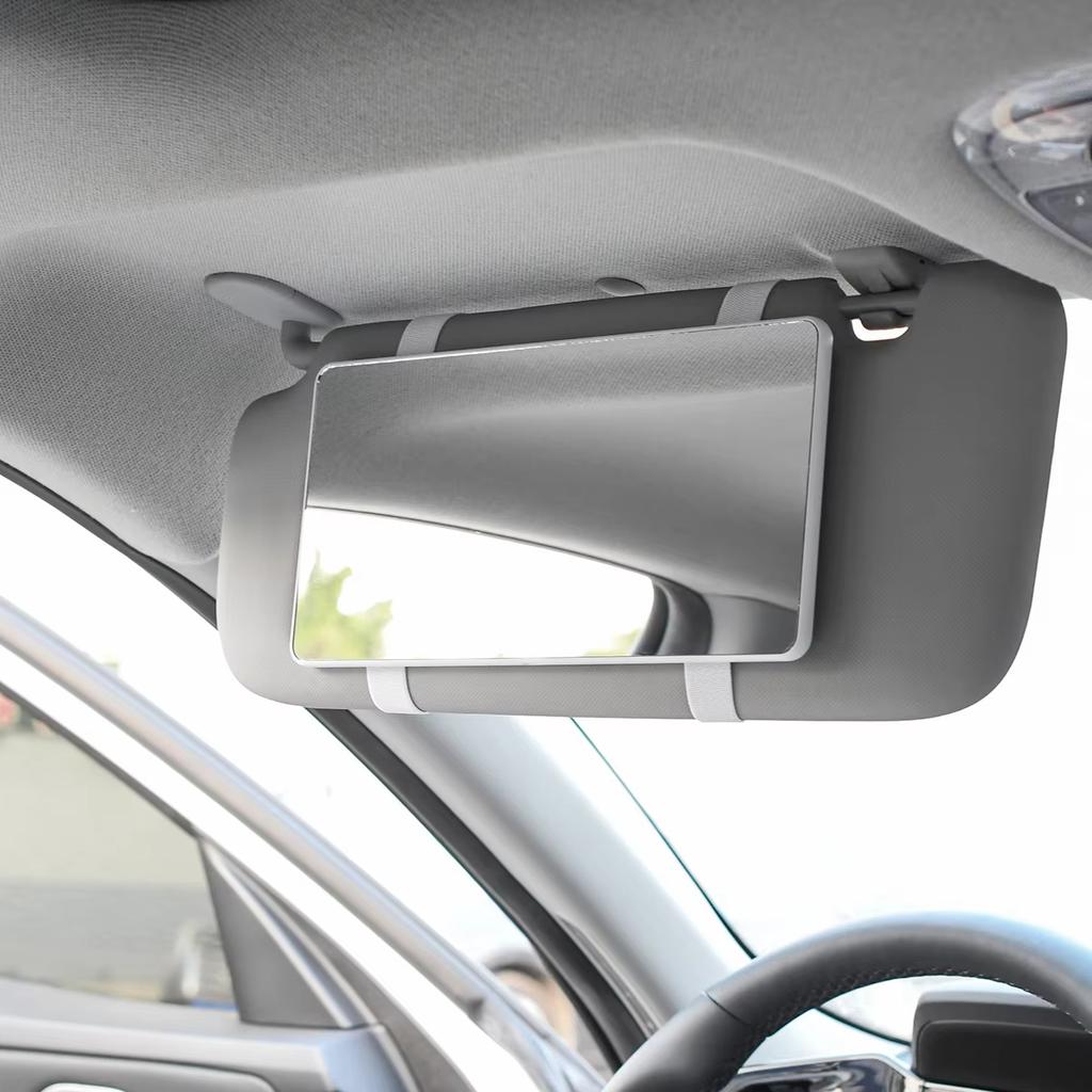Ultrathin Car Mirror for Sun Visor Large Screen Portable Makeup Mirror HD Vanity Mirror for Truck SUV Interior Rear View Mirror