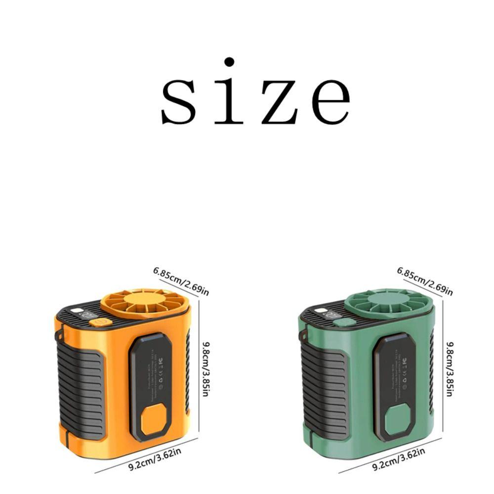 5000mAh Waist Clip Fan 3 Speeds Personal Body Fan Long Use Life Waist-mounted Fan  Cooling