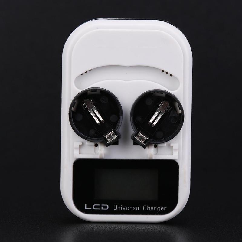 2-slot 3.6V LCD Button Battery Charger Recharging for LIR2016/LIR2025/LIR2032/ML2016/ML2025/ML2032 Indicator Intelligent 2-Slot