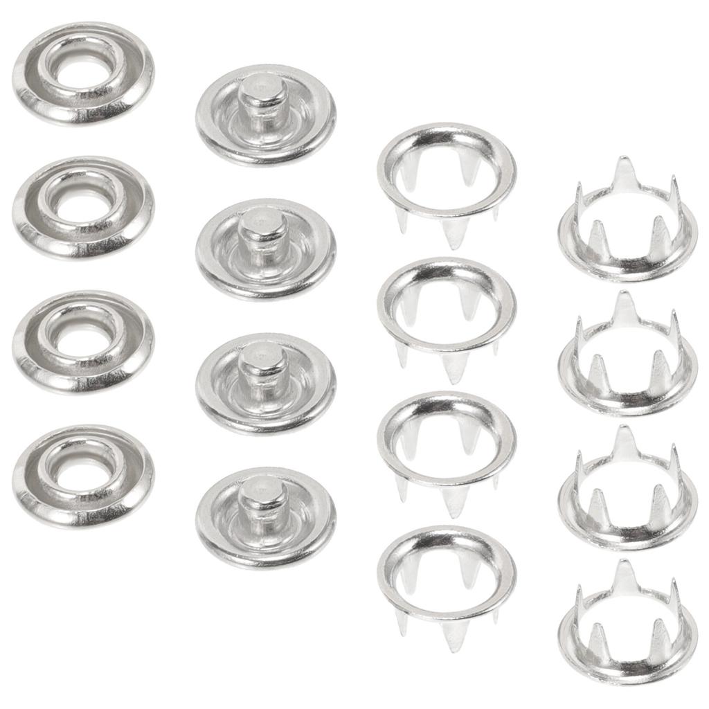 100 Stück Fünf-Zacken-Druckknöpfe Dünne Stoffbefestiger Ideal zum Nähen Basteln Kleiderreparatur 11 mm Druckknöpfe