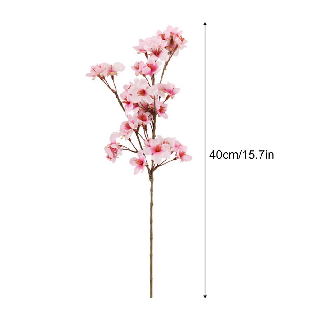 Simulation Flower Peach Blossom Artificial Decorative Blossom Flower for Home Indoor Outdoor Decor