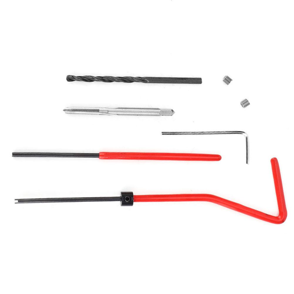 30Pcs Thread Repair Kit Stainless Steel Twisted Drill Wrench Threaded Insert M3 x 0.5