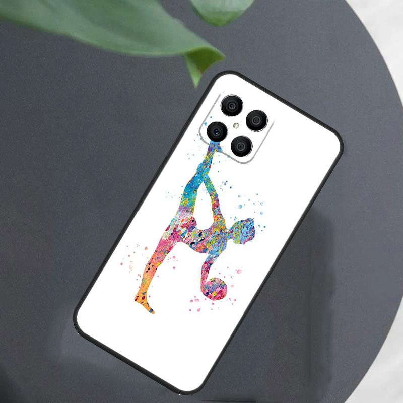 Gymnastics Watercolor Printing For Honor Magic 8 7 5 6 Pro Case For Honor 200 400 Lite 50 70 90 X8c X8b X9a X9b X9c X9d Win