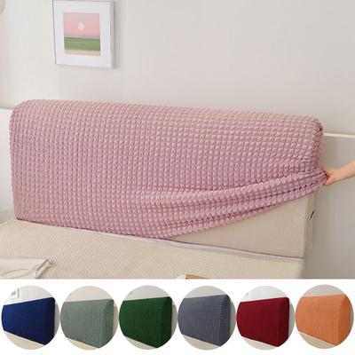Solid Stretch Bed Head Cover Elastic Headboard Covers Bedhead Cover Back Protection Dust Covers For Home El Bed
