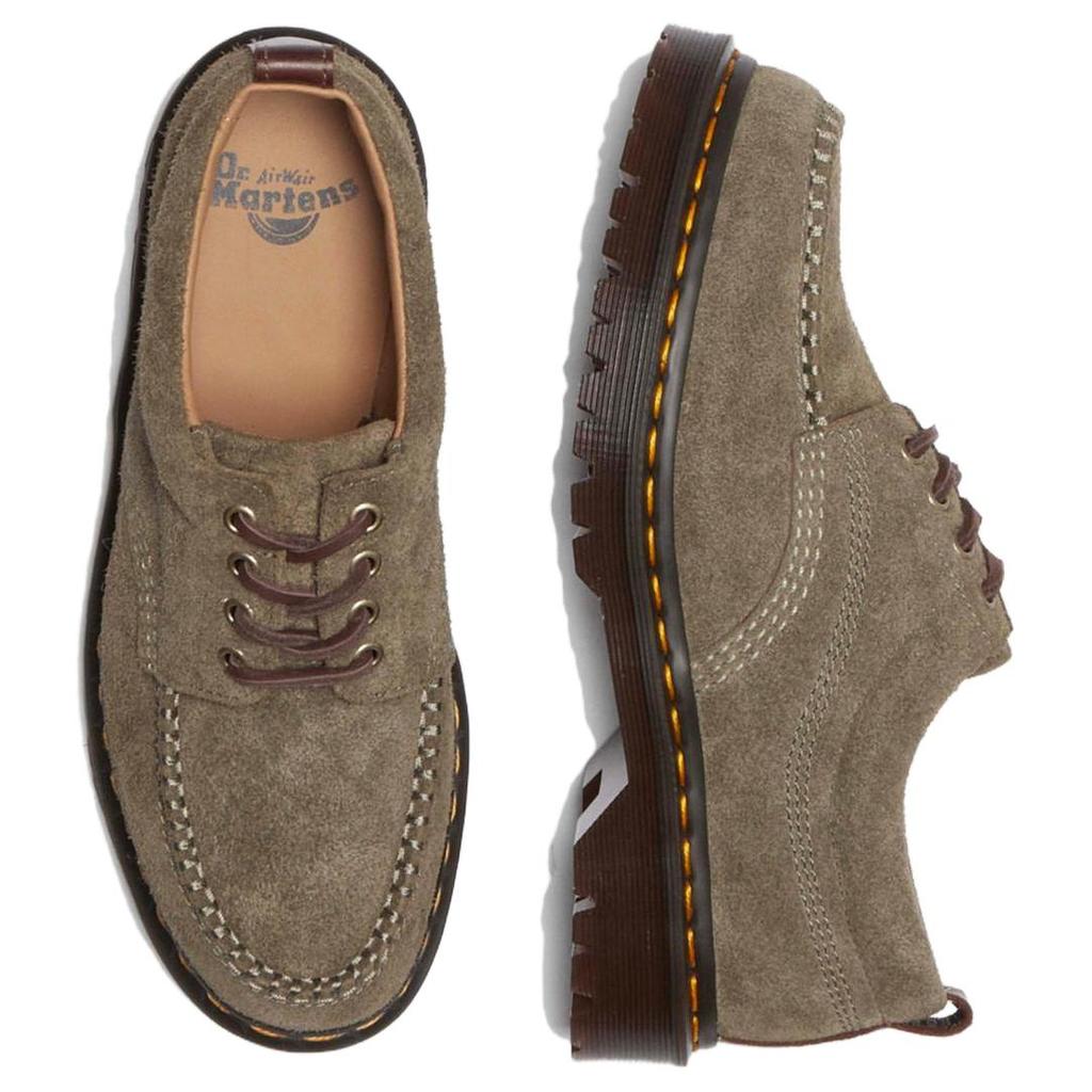 Dr. Martens Work Comfortable Lace-Up Low-Top Casual Shoes Unisex Casual Shoes Olive-Brown 31818396
