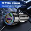 Fast Charging Car Charger - 3 USB Ports + 2 PD, CE FCC RoHS UL Certified