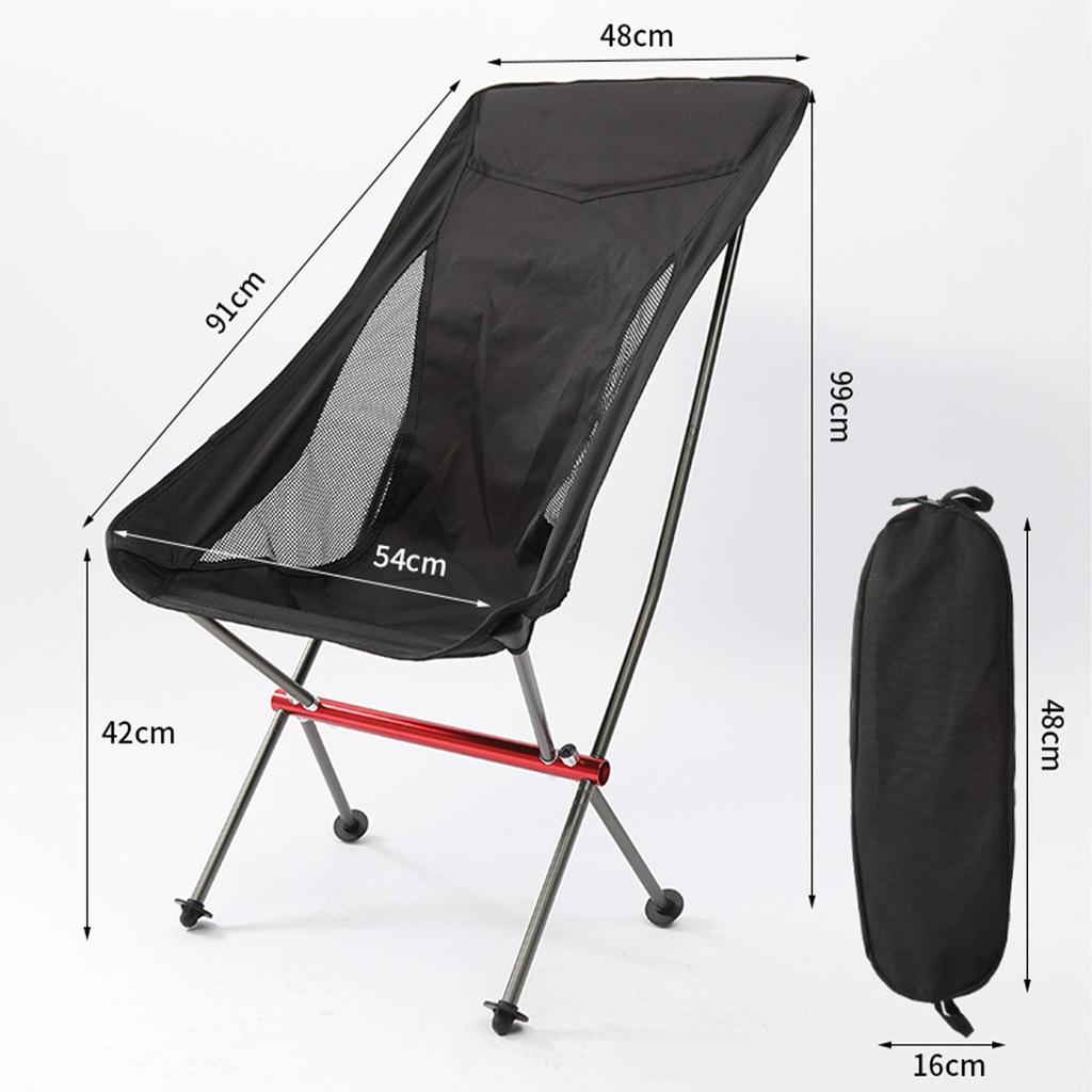 Portable Camping Chair Backpacking Chairs with Carry Bag Lightweight Folding Chairs for Hiking Mountaineering Beach Camping Firepits Courtyard Outdoor