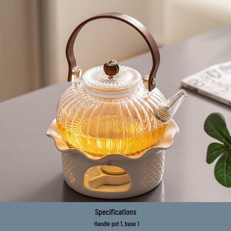 Japanese Glass Teapot Warmer Set