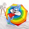 Bugs Bunny Rainbow Automatic Open/Close Umbrella - Compact Travel Umbrella,  Ideal Gift, Outdoor Accessory, 102