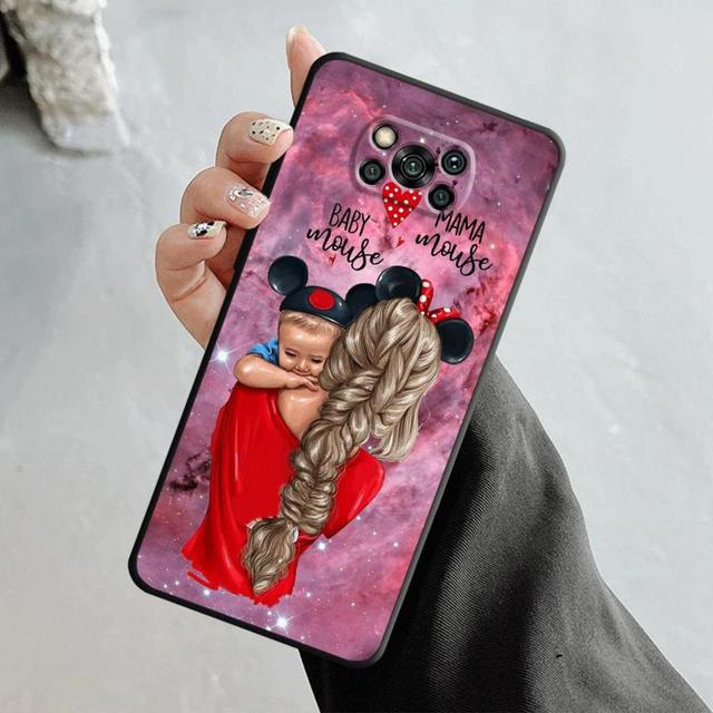 

Чехол для Xiaomi Poco X3 Nfc X4pro X5 M3 для Mi 12 13 11 10 10t 8 Note10 Lite 11ultra 11t Pro F1 Mom Princess для маленьких девочек и женщин For Mi 13 Pro