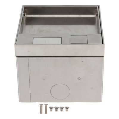 EU Floor Power Socket Stainless Steel PC Stylish Waterproof Recessed Outlet AC250V