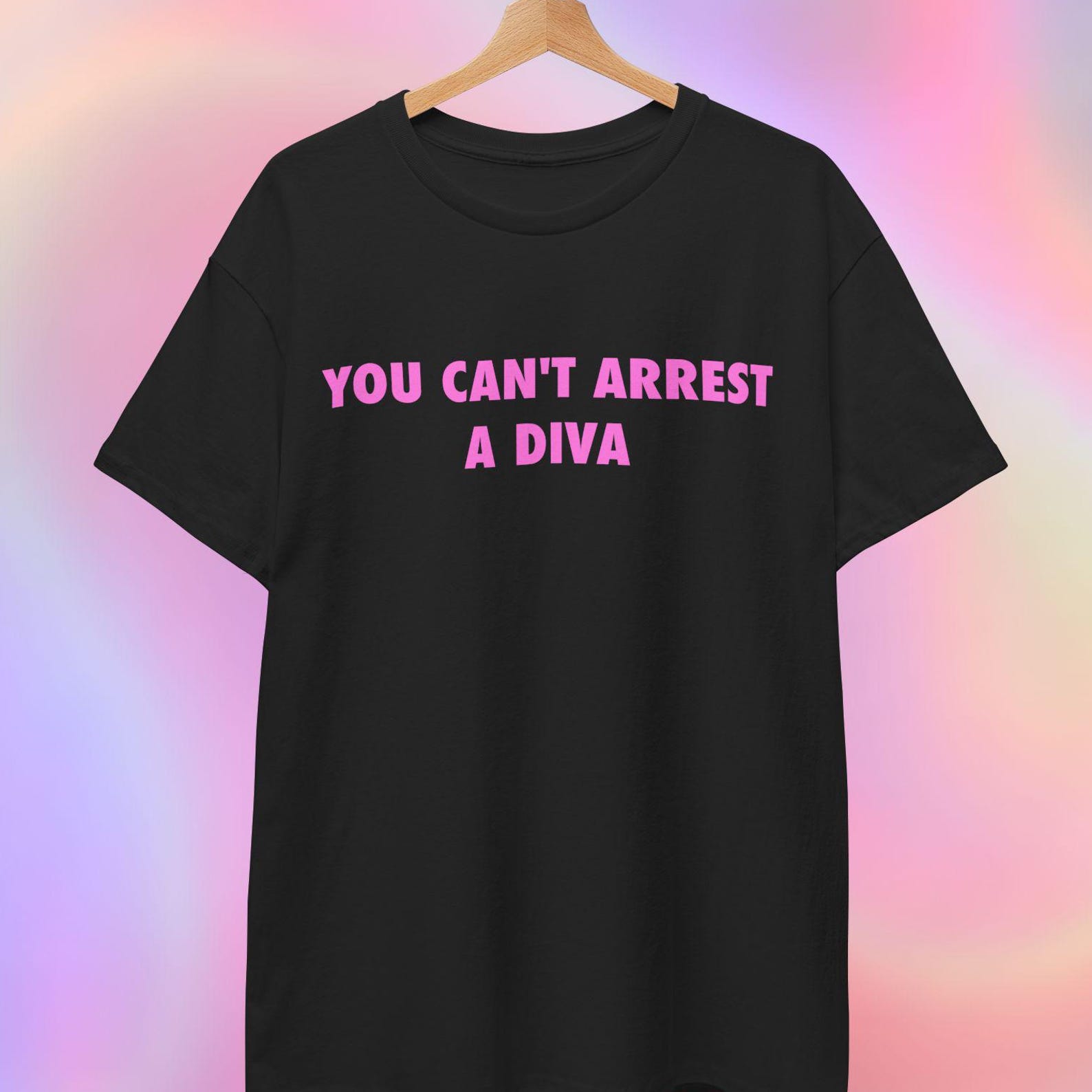 Funny Diva T shirt | You can t arrest a diva L