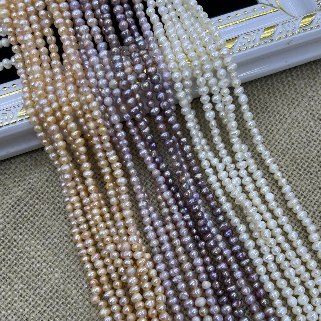 1String, Artificial Pearl Beads for DIY Necklace, Bracelet, Anklet, Accessories, Jewelry Making, Bridal Bridesmaid Crafts, Wedding Gift for Women 36cm