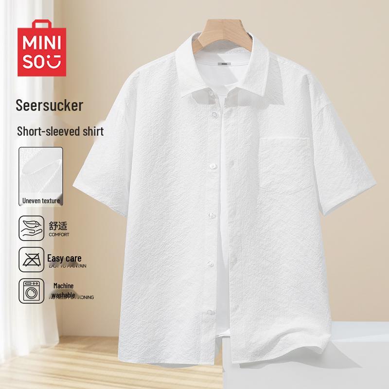 MINISO Men's 2026 Summer Triple-Protection Short-Sleeve Shirt
