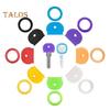 24/32/40 Pcs Colored Key Caps Flexible Round Rubber Key Covers Semi-circular Key Tags Identifiers for House Keys Non Odd-Shaped Keys