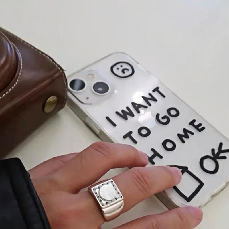 I Want To Go Home Phone Case For iPhone 11 12 13 14 15 16 Pro Max 7 8 Mini Plus SE X XS XR Transparent Mobile Case Friends