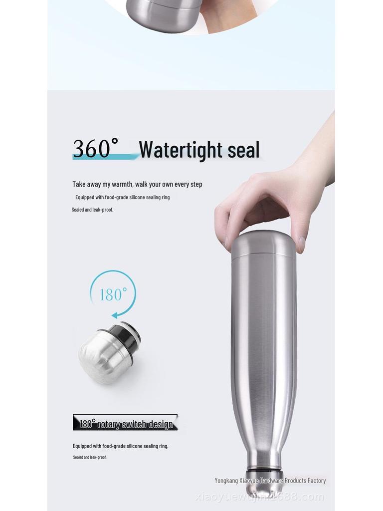 750ml Stainless Steel Insulated Cup with Removable Bottom for Outdoor Use - Cold Storage & Preservation