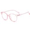 Transparent Tea Vintage Women Short-Sight Eyeglasses Ky959 Big Frame Oval Prescription Spectacles Diopter 0 -50 -100 To -600