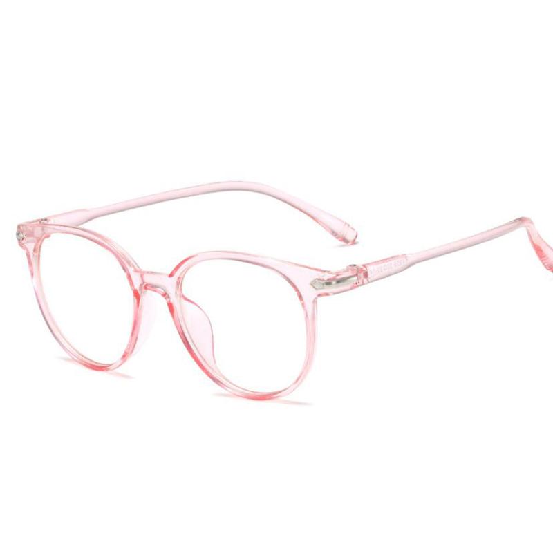 Transparent Tea Vintage Women Short-Sight Eyeglasses Ky959 Big Frame Oval Prescription Spectacles Diopter 0 -50 -100 To -600