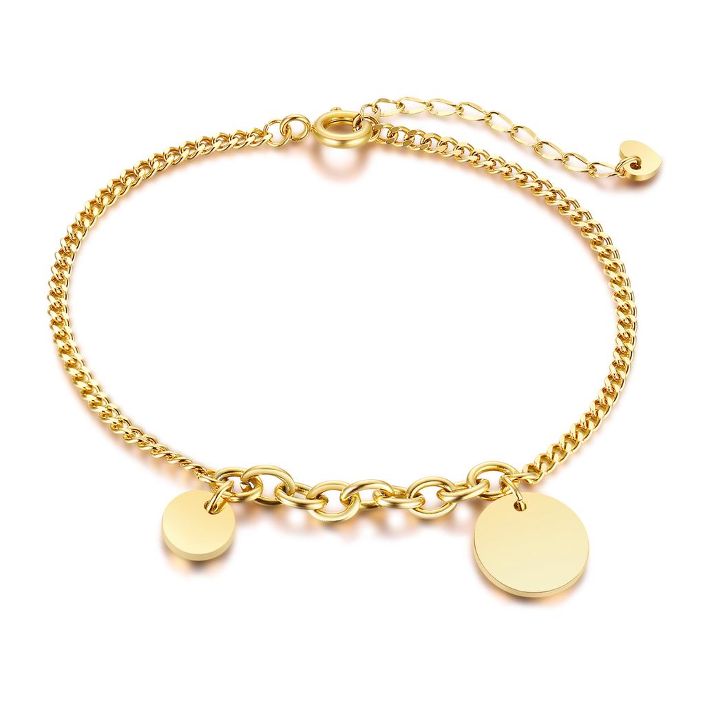 Chic Geometric Zircon Bracelet for Women Stainless Steel Cross Zircon Bracelets Gold Plated Fashion Charm Jewelry Christmas Gift