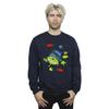Disney Mens Toy Story Christmas Lights Aliens Sweatshirt