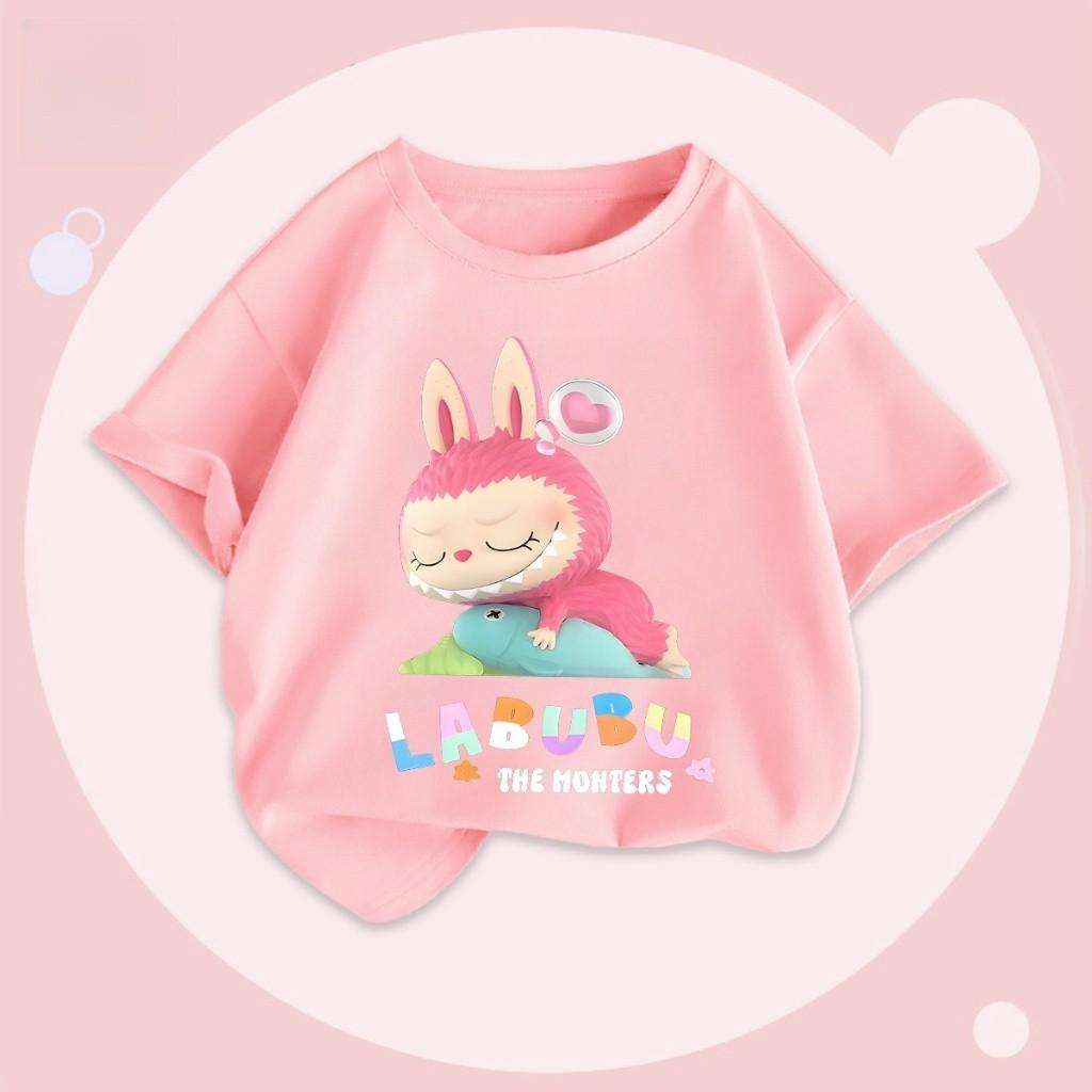 Baju TSHIRT KIDS BOY GIRL Budak Tshirt Premium Children's LABUBU Print