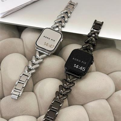 Bracelet de luxe en acier inoxydable pour iWatch Series 9 8 7 6 Ultra SE 4 5 3 Pour bracelet Apple Watch 41mm 45mm 44mm 40mm 42mm 38mm 2028