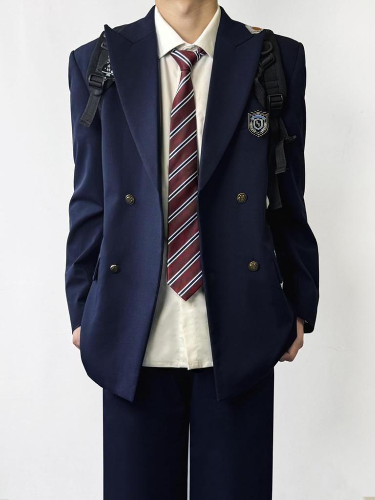 Sivrusn High School Cosplay Autentisk Skolkavaj för Perfekt för Inträde Skola och Kulturell Storlek XL Herrkavaj, Uniform, Pojkar, Student,