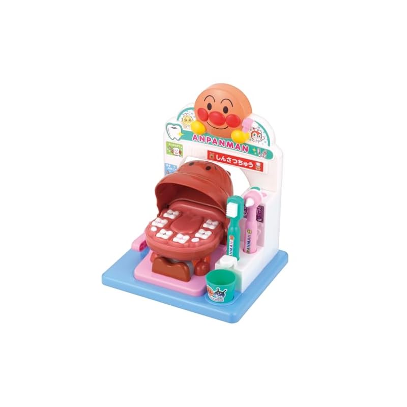 [Bandai] Get Sparkling Clean Teeth! Let's Gargle Too! Anpanman Talking Dentist. Recommended Age: 2 Years and Up.