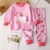 Children's Autumn And Winter Long Sleeved Pure Cotton Thermal Underwear Set