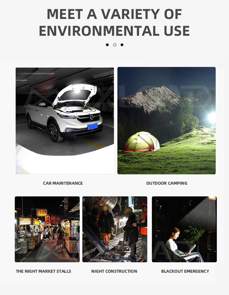 High Brightness Outdoor Spotlight: Long-Range Flashlight with Power Bank & Extended Battery Life