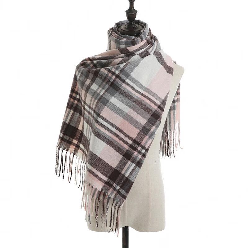Fumede Faux Cashmere Knitted Scarf Shawl