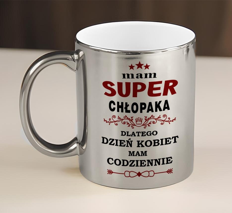 Geschenk zum Frauentag vom Ehemann Freund für die Frau Freundin Tasse Silber