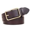 Womens Genuine Leather Belt With Pin Buckle Slim Fit Waist Cincher Jeans Casual Pants Vintage Minimalist Style