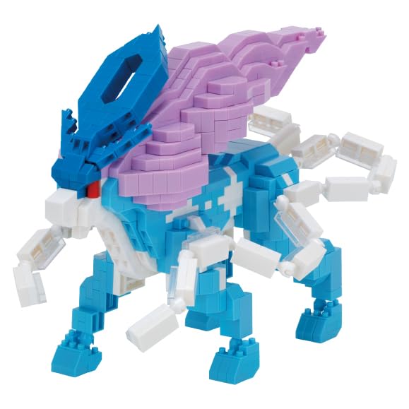 Kawada Nanoblock Pokémon Suicune Deluxe Edition (NBPM109) - 7 x 28 x 21 cm, Ages 12 and up, Interior Decoration, Hobby
