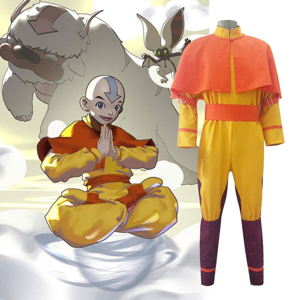 Erleben Sie den ultimativen Avatar Der Letzte Luftbändiger Aang Cosplay-Anzug für Männer und Frauen