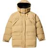 Solid Color Hooded Zipper Raglan Sleeve Down Jacket Men Outerwear Light-Brown TB0A6FTJ9181