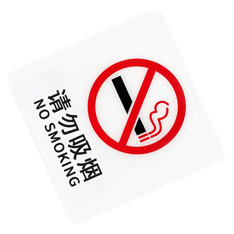 JinguLao Acrylic No Smoking Wall Decal 15x15 cm